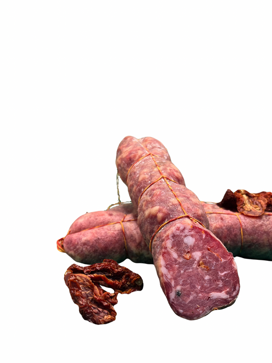 Salame stagionato con pomodoro secco